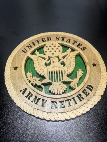 Wooden plaque s army - -, u.s.
