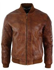 Mens Tan Brown Vintage Real