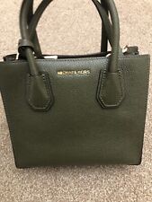 Michael Kors Khaki Green Mercer Crossbody Bag
