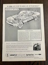 1967 SHELBY COBRA GT 350/500 Advertisement A4 size