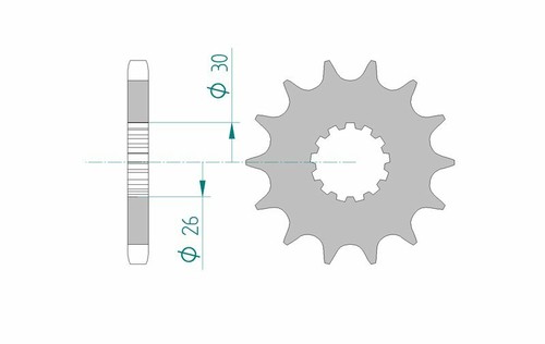 44109 standard steel pinion - 44109-standard,