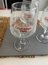 3 x  Cruzcampo Chalice Beer