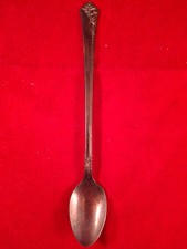 heirloom sterling damask rose spoon vintage D