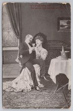 Suggestive Romance Postcard