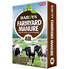 40L Organic Manure Farmyard Horse Fertiliser, Garden, Outdoor & Indoor Plants