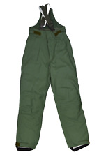 British RAF Waterproof Trousers New Military Salopettes Olive Green Men’s XS