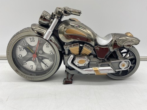 Motorcycle desk alarm clock - motorcycle,