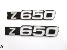 2 x side cover emblem shield cover side cap plate Kawasaki Z 650-new