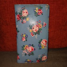 CATH KIDSTON LG MULTICOLOURED FLORAL COATED COTTON TRAVEL WALLET BIFOLD SLIMLINE