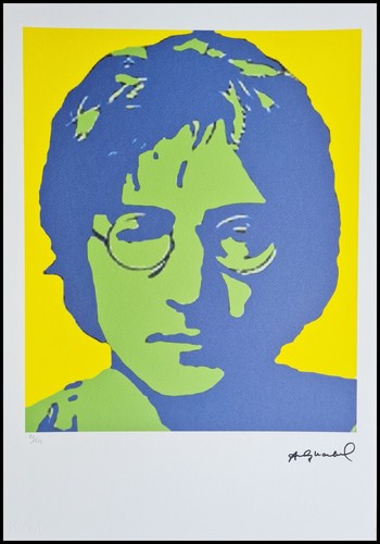 Andy warhol john lennon - andy, signed