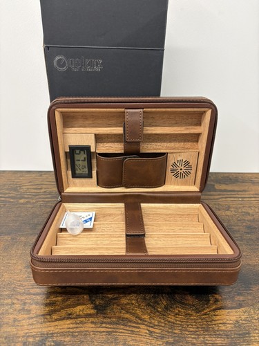 Travel cigar humidor faux - humidor,