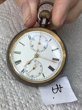 VINTAGE CHRONOGRAPH POCKET WATCH FLY BACK (B)