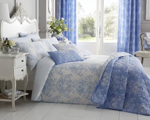 French toile duvet cover set - french,