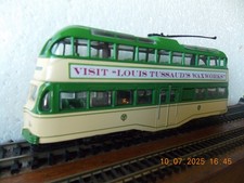 Blackpool  Tram,  Atlas. Motorised. 4WD chassis. Louis Tussaud's Waxworks ads.