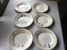 RARE Staffordshire Churchill BRAMBLE FAYRE. 6 x Tea/Side Plates. 6 1/2”