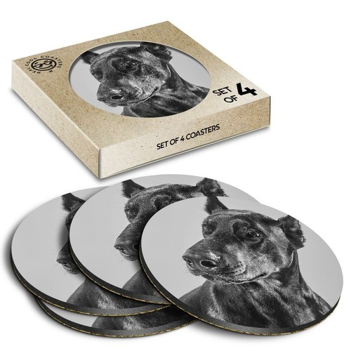 Boxed round coasters bw - x,