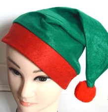NEW Green Red Elf Hat 58-60cm