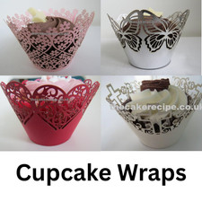 Laser Cut Cupcake Wraps for