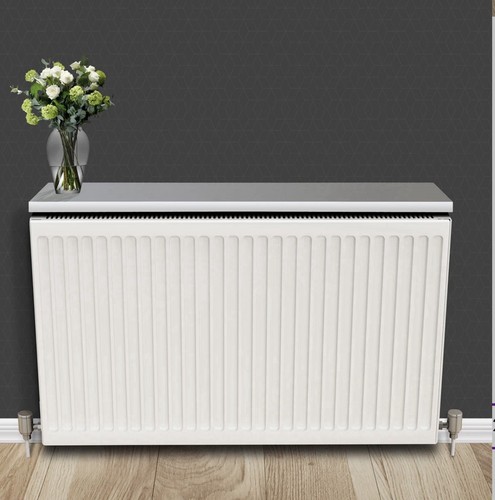 Space saving white radiator - space-saving,