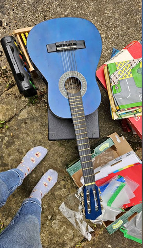 Kids blue acoustic unbranded
