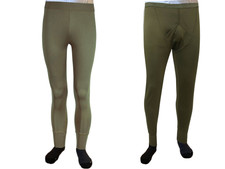 British Army Surplus Thermal Long Johns Olive Green Warm Base Layer Grade 1