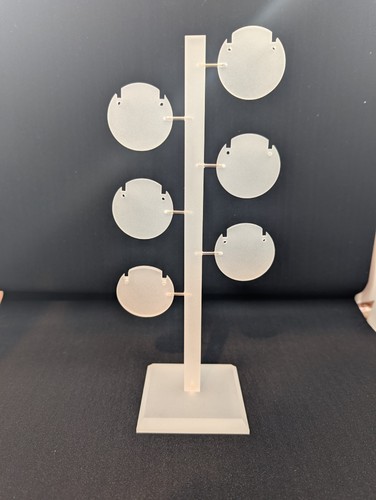 White perspex earrings - white,