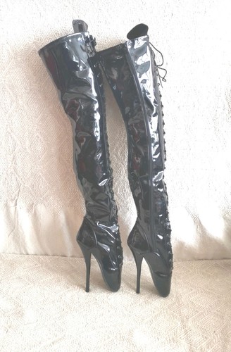 Thigh high ballet - fetish, pvc