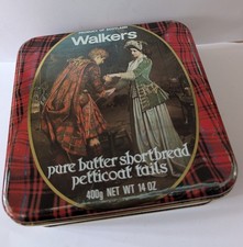 Vintage Scottish Walkers Shortbread tin Flora Macdonald farewell Prince Charlie