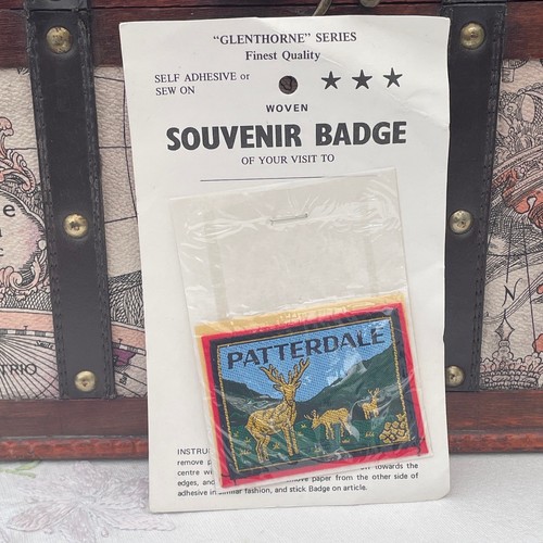 Vintage patterdale patch deer - patch,
