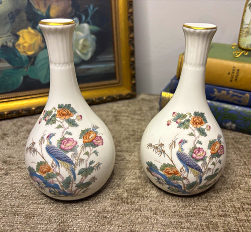 Vintage wedgwood kutani crane - kutani,