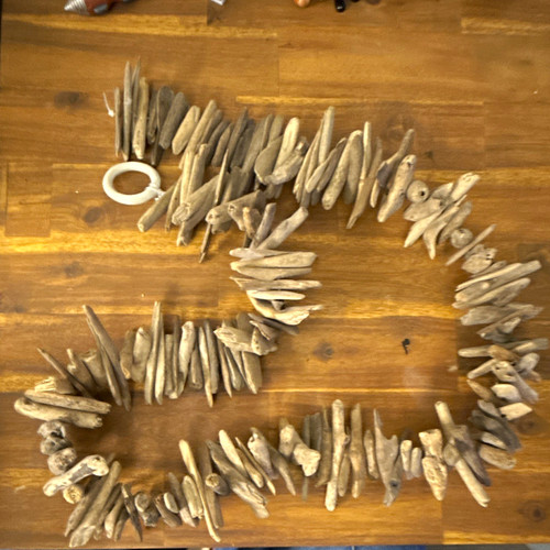 Natural driftwood garland - 47",