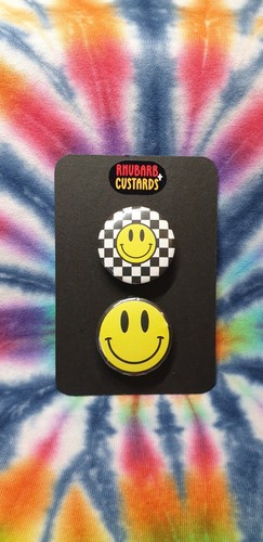Badge round 32cm - badge, smiley