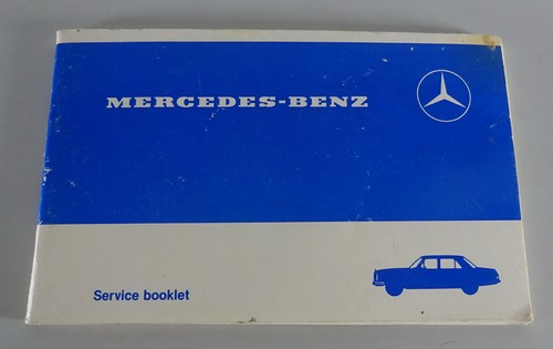 Service booklet mercedes benz - service, mercedes-benz