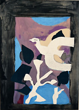 Bird and Lotus LITHOGRAPH (after) GEORGES BRAQUE XX°