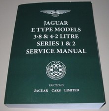 Werkstatthandbuch Service Manual Jaguar E-Type 3.8  4.2 Litre Series 1 + 2 Buch!