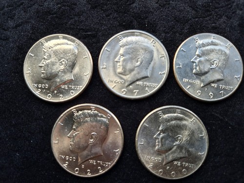 Five regular half dollar - regular,