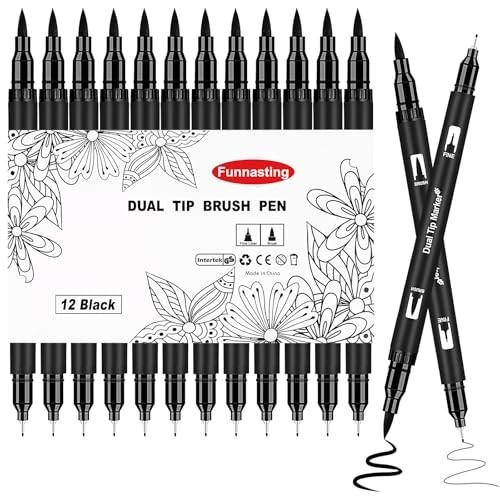 Felt tip pens pack - tip, black