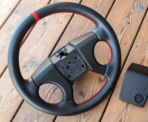 New leather steering - wheel, for