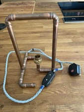 Retro Lights Table Lamp Copper Pipe, Home Made