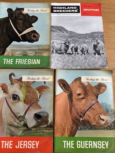 Stud books cattle cows - cattle, vintage