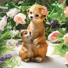 Meerkat mother baby - baby, garden