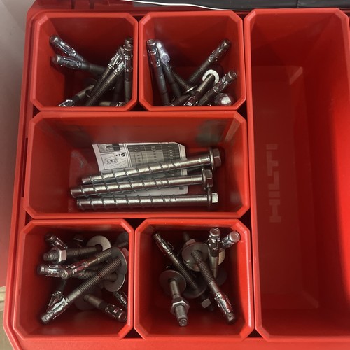 Hilti bolts and fixings - and,