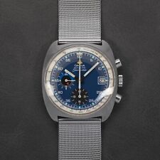 Omega Seamaster 176.007 - Blue Chronograph - 1973 - Vintage RARE Mens Watch 38mm