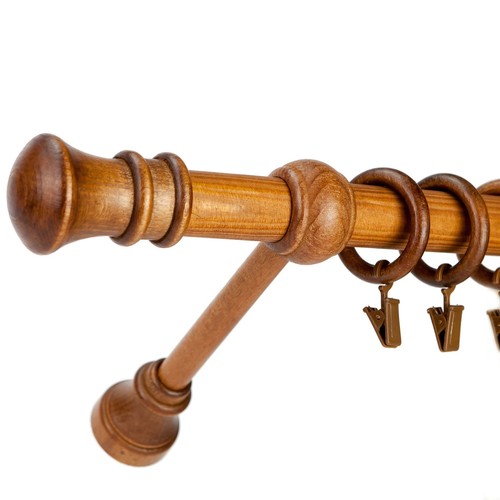Wooden curtain pole - wooden,