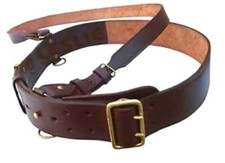 Sam Browne Belt Brown Leather