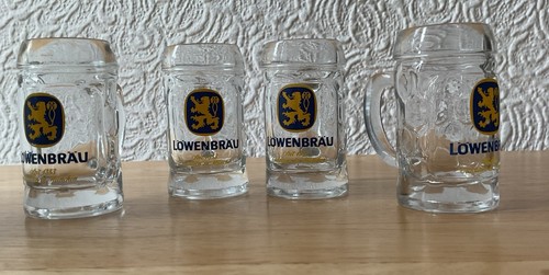 Lowenbrau shot glasses 4cl - lowenbrau,