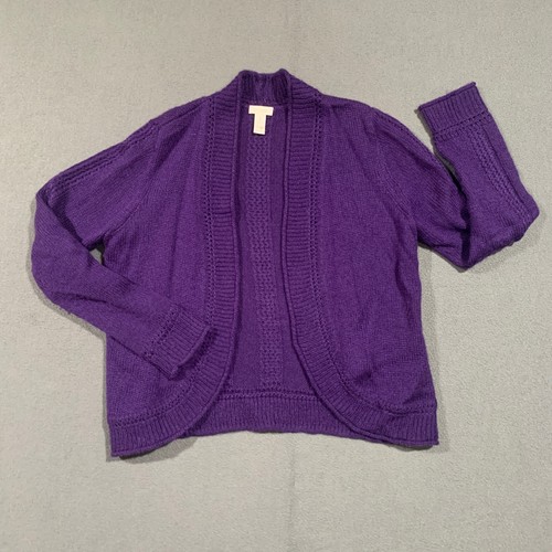 Chicos cardigan sweater purple - chicos,