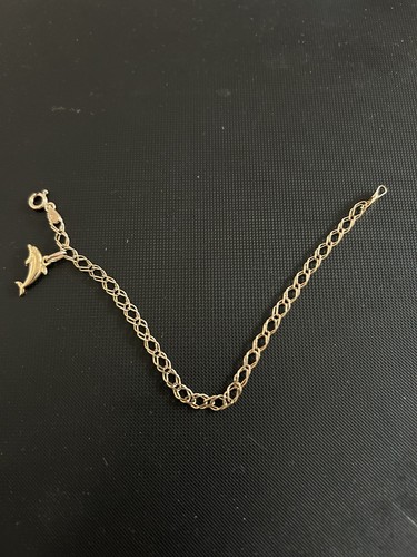 Gold double curb - 9, ct