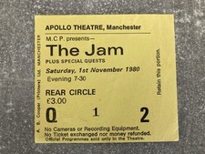 THE JAM APOLLO MANCHESTER GIG