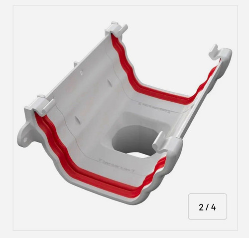 Freeflow 135mm ogee plastic - 135mm,